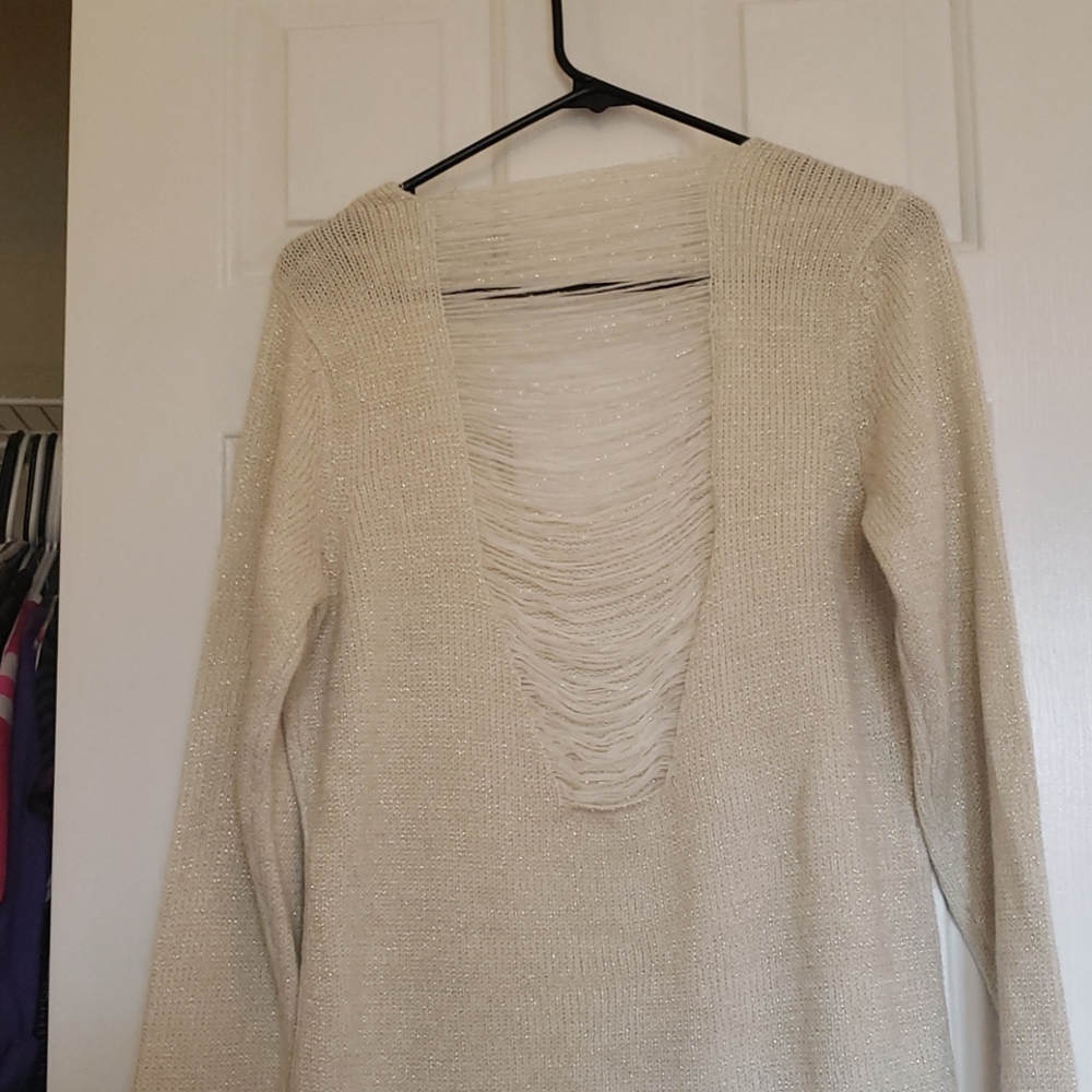 Womens Sweater with cut out back - Picture 3 of 3